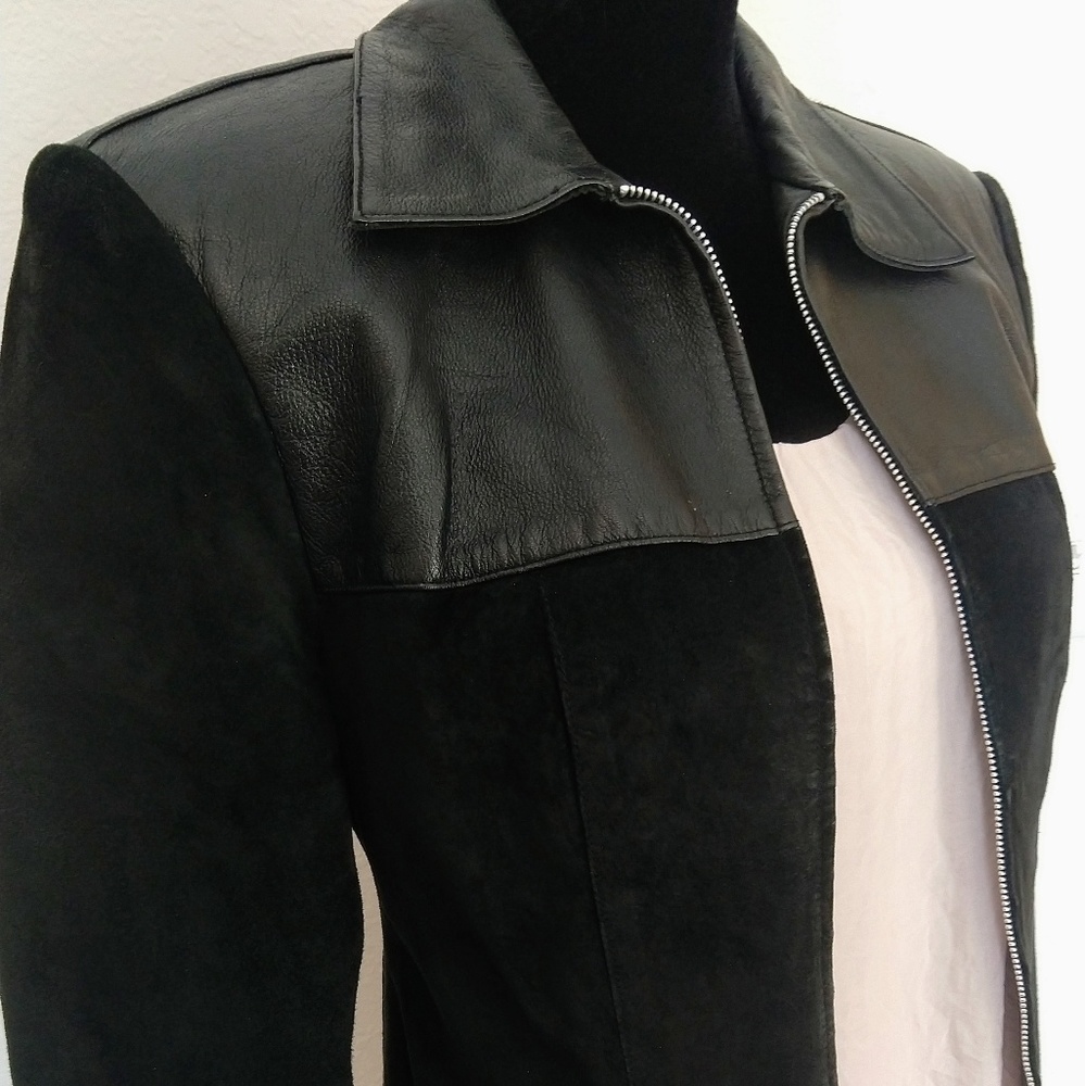 B&J Leather & Suede Jacket, small